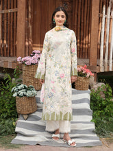 WG - 02 | 3Pc Unstitched Lawn Suit Whimsical Garden By Celts