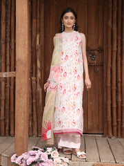 WG - 08 | 3Pc Unstitched Lawn Suit Whimsical Garden By Celts
