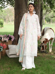 WG - 06 | 3Pc Unstitched Lawn Suit Whimsical Garden By Celts