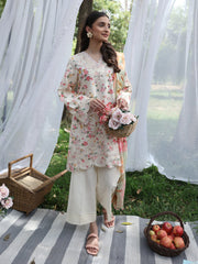 WG - 10 | 3Pc Unstitched Lawn Suit Whimsical Garden By Celts