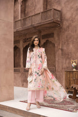 D-07 | Unstitched 3Pc Suit Exclusive Embroidered Vol 2 Sanam Saeed
