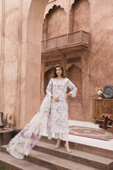 D-03 | Unstitched 3Pc Suit Exclusive Embroidered Vol 2 Sanam Saeed
