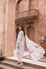 D-03 | Unstitched 3Pc Suit Exclusive Embroidered Vol 2 Sanam Saeed