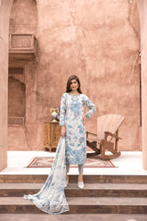D-04 | Unstitched 3Pc Suit Exclusive Embroidered Vol 2 Sanam Saeed
