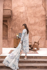 D-04 | Unstitched 3Pc Suit Exclusive Embroidered Vol 2 Sanam Saeed