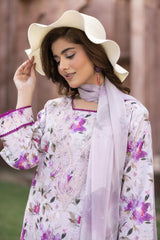 D-08 | Unstitched 3Pc Suit Exclusive Embroidered Vol 2 Sanam Saeed