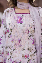 D-08 | Unstitched 3Pc Suit Exclusive Embroidered Vol 2 Sanam Saeed