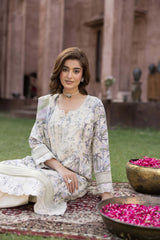 D-09 | Unstitched 3Pc Suit Exclusive Embroidered Vol 2 Sanam Saeed