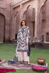 D-02 | Unstitched 3Pc Suit Exclusive Embroidered Vol 2 Sanam Saeed