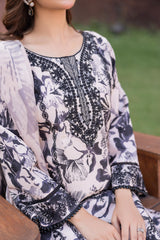 D-02 | Unstitched 3Pc Suit Exclusive Embroidered Vol 2 Sanam Saeed