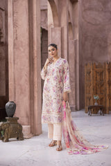 D-01 | Unstitched 3Pc Suit Exclusive Embroidered Vol 2 Sanam Saeed