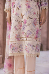 D-01 | Unstitched 3Pc Suit Exclusive Embroidered Vol 2 Sanam Saeed