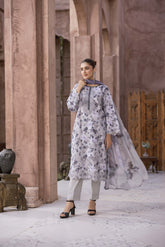 D-10 | Unstitched 3Pc Suit Exclusive Embroidered Vol 2 Sanam Saeed