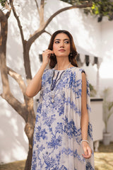 D-08 | Unstitched 3Pc Suit Lawn Collection Siran by Sanam Saeed