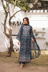 D-10 | Unstitched 3Pc Suit Lawn Collection Siran by Sanam Saeed