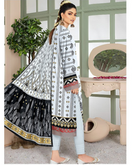 05 - Florence By Amfahh Ladies Digital Lawn Printed 3 Piece Suit - Unstitched