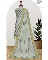 10 - Ladies Digital Lawn Printed 3 Piece Suit - Unstitched Vol-1