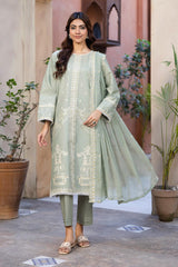 10 | 3 Pc Unstitched Suit Lawn Festive Collection Sanam Saeed