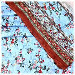 Ladies Digital Lawn Printed 3 Piece Suit with Printed Trouser - Unstitched