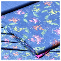 Ladies Lawn Karandi Digital Printed 3 Piece Suit With Chiffon Dupatta - Unstitched