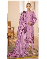 D-06 | 3Pc Unstitched Suit Digital Printed Lawn Floral V2 By Humdum