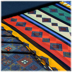 Ladies Lawn Karandi Digital Printed 3 Piece Suit With Chiffon Dupatta - Unstitched