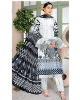 06 - Florence By Amfahh Ladies Digital Lawn Printed 3 Piece Suit - Unstitched