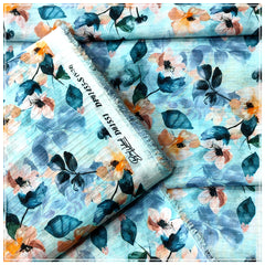 Ladies Bana Dora Lawn Printed Suit - Unstitched- Single Shirt