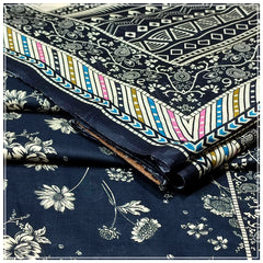 Ladies Digital Lawn Printed 3 Piece Suit with Printed Trouser - Unstitched