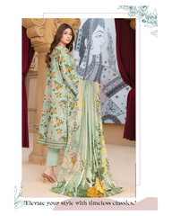 D-07 | 3Pc Unstitched Suit Printed Lawn Collection By Humdum