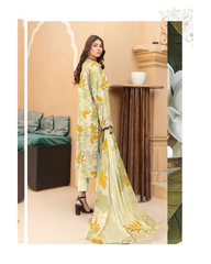 D-08 | 3Pc Unstitched Suit Printed Lawn Collection By Humdum