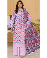 09 - Florence By Amfahh Vol 11 Ladies Digital Lawn Printed 3 Piece Suit - Unstitched
