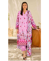 09 - Florence By Amfahh Vol 06 Ladies Digital Lawn Printed 3 Piece Suit - Unstitched