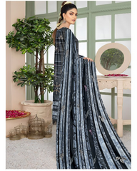 09 - Florence By Amfahh Ladies Digital Lawn Printed 3 Piece Suit - Unstitched