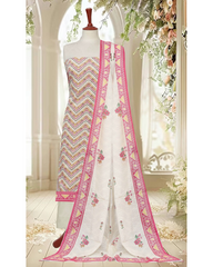 01 - Ladies Digital Lawn Printed 3 Piece Suit - Unstitched Vol-4