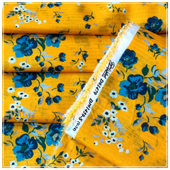 Ladies Bana Dora Lawn Printed Suit - Unstitched- Single Shirt