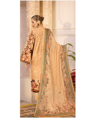 D-01 | 3Pc Unstitched Suit Digital Printed Lawn Floral V2 By Humdum