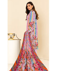 02 - Florence By Amfahh Vol 06 Ladies Digital Lawn Printed 3 Piece Suit - Unstitched