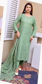 Janan Embroidered Lawn 3Pc Unstitched
