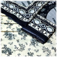 Ladies Digital Lawn Printed 3 Piece Suit with Printed Trouser - Unstitched