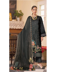 D-03 | 3Pc Unstitched Suit Digital Printed Lawn Floral V2 By Humdum