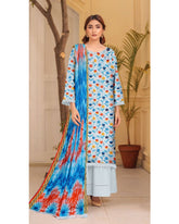 03 - Florence By Amfahh Vol 11 Ladies Digital Lawn Printed 3 Piece Suit - Unstitched