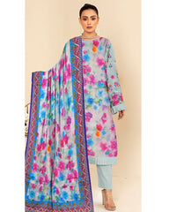 03 - Florence By Amfahh Vol 06 Ladies Digital Lawn Printed 3 Piece Suit - Unstitched