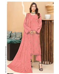 D-05 | 3Pc Unstitched Suit Bareeze Embroidered Allover Lawn Vol 1 By Humdum