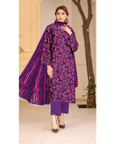 04 - Florence By Amfahh Vol 11 Ladies Digital Lawn Printed 3 Piece Suit - Unstitched