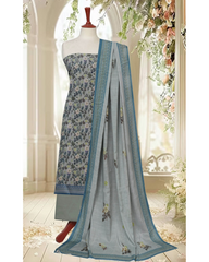 08 - Ladies Digital Lawn Printed 3 Piece Suit - Unstitched Vol-4