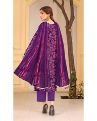 04 - Florence By Amfahh Vol 11 Ladies Digital Lawn Printed 3 Piece Suit - Unstitched