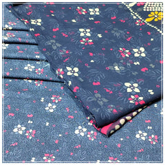 Ladies Lawn Karandi Digital Printed 3 Piece Suit With Chiffon Dupatta - Unstitched