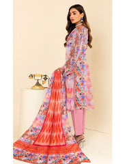 04 - Florence By Amfahh Vol 06 Ladies Digital Lawn Printed 3 Piece Suit - Unstitched