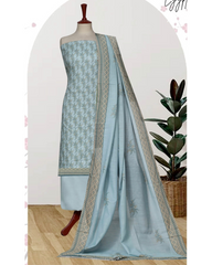 09 - Ladies Digital Lawn Printed 3 Piece Suit - Unstitched Vol-1